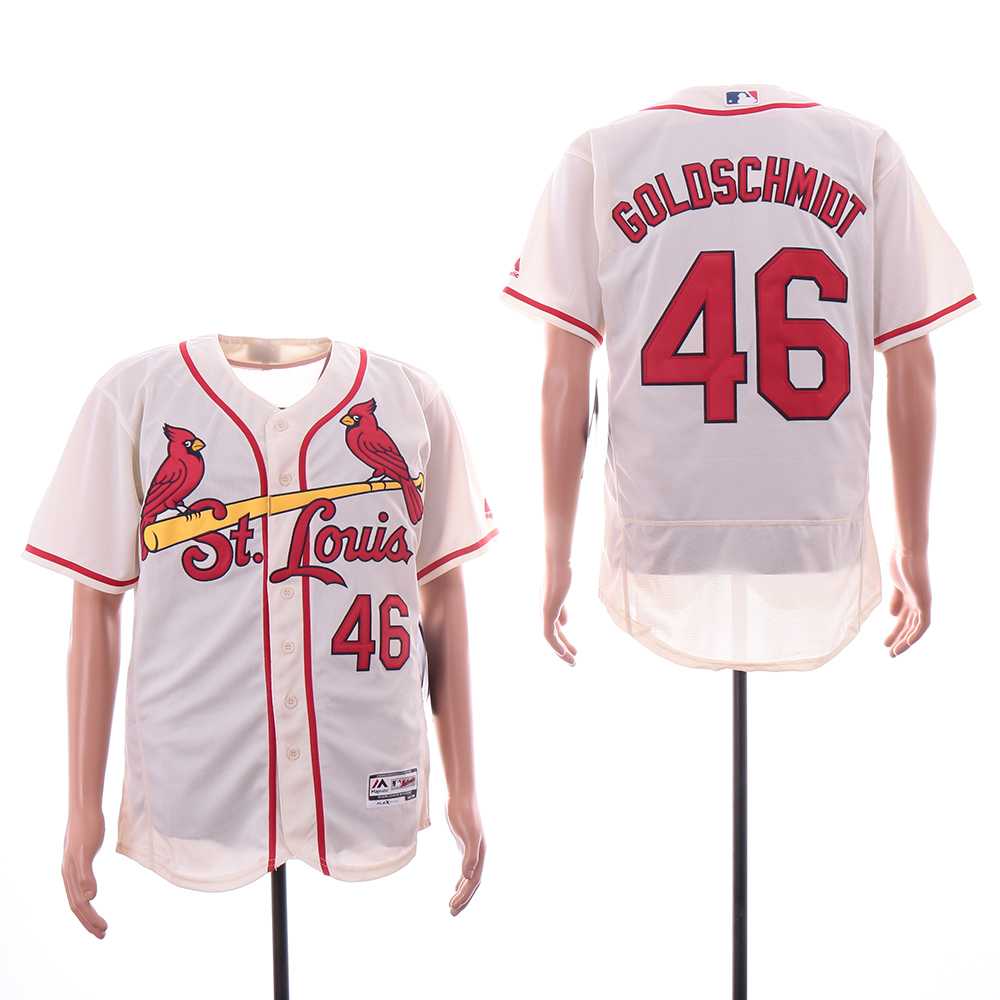 Cardinals 46 Paul Goldschmidt Cream Flexbase Jersey Sguo,We sell and wholesale Cardinals 46 Paul Goldschmidt Cream Flexbase Jersey Sguo on line form chian!